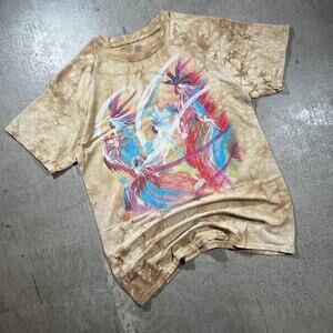 The Mountain Tribal Spirits Tie Dye T-Shirt Brown Large